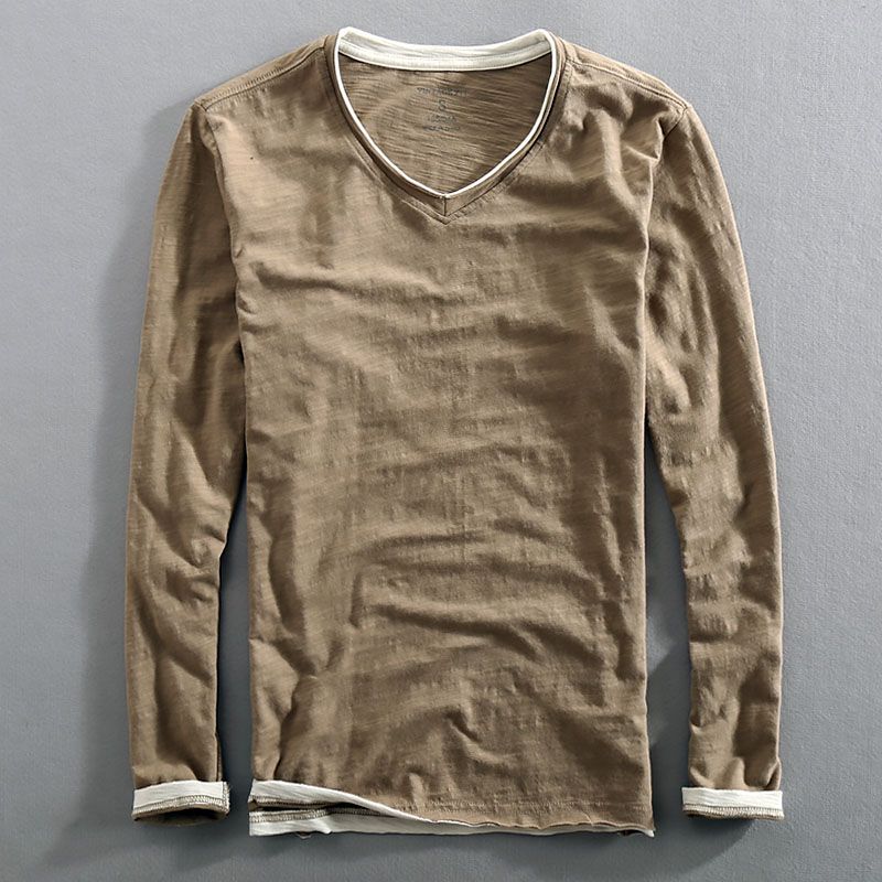 Hommes - Chemise à manches longues - Coton - Confort élégant - Mode masculine