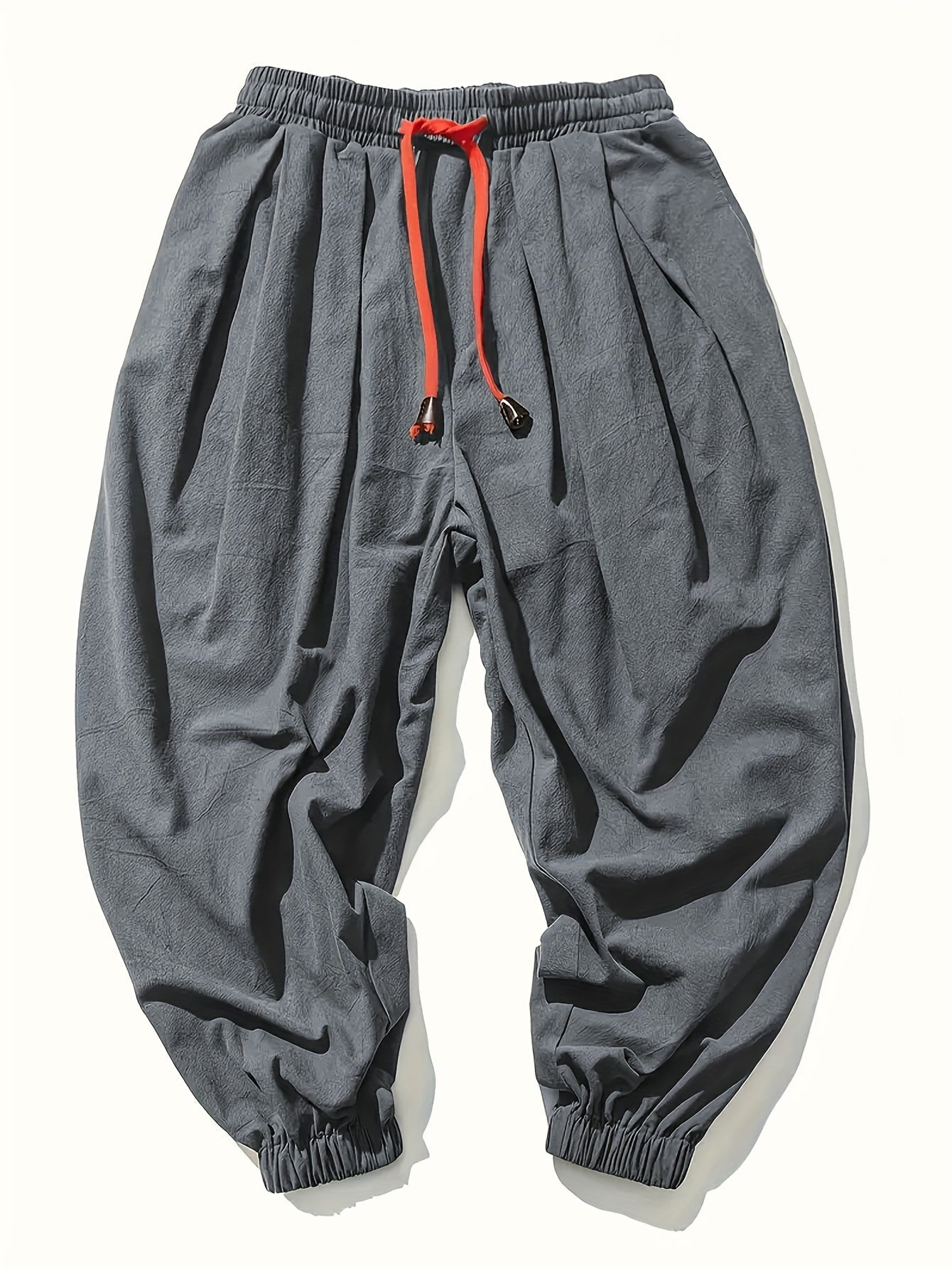 Homme - Pantalon de harem - Lin léger - Confortable et élégant pour un look décontracté