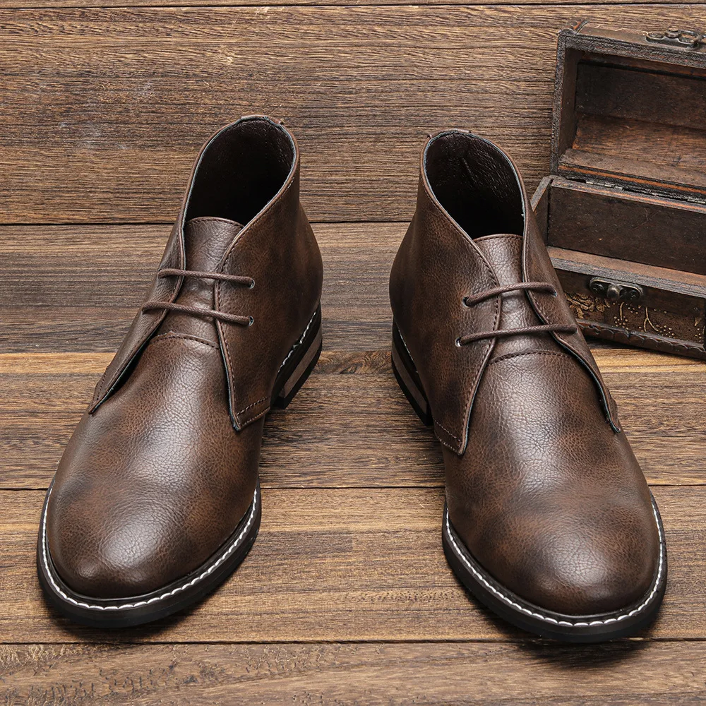 Hommes - Bottes en cuir - Bottines intemporelles élégantes - Chaussures tendance pour toutes les occasions