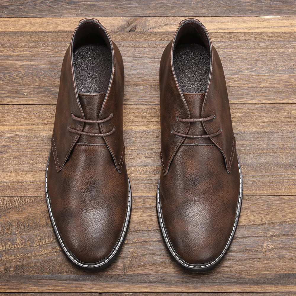 Hommes - Bottes en cuir - Bottines intemporelles élégantes - Chaussures tendance pour toutes les occasions