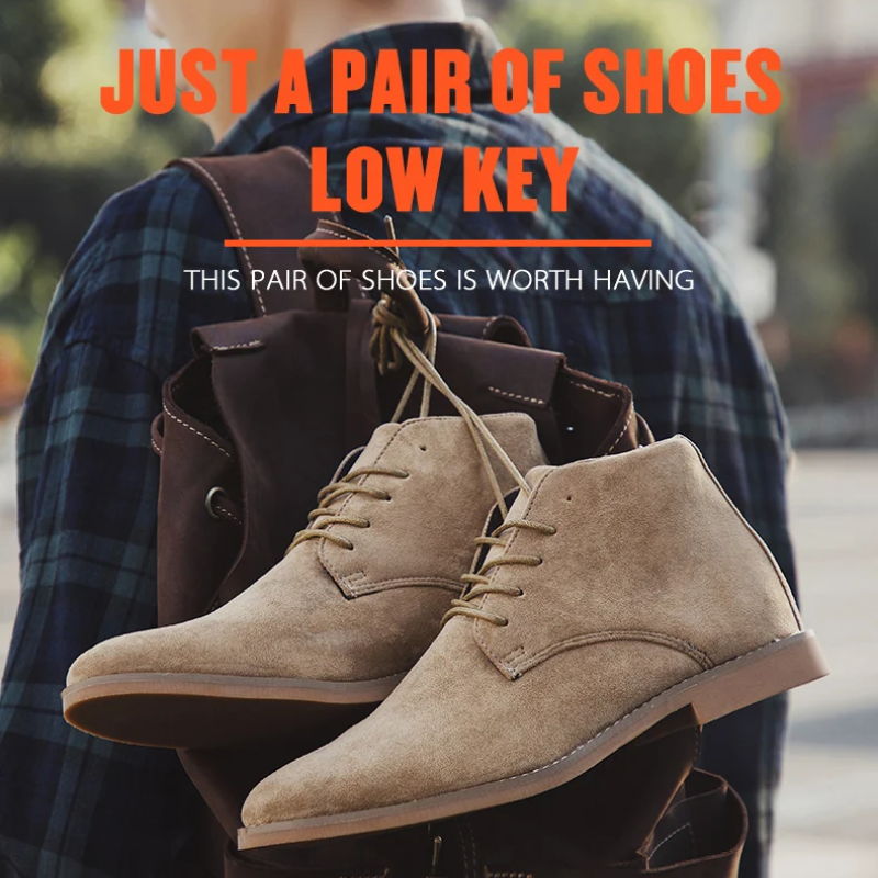 Hommes - bottines élégantes - Bottes en daim de haute qualité pour hommes
