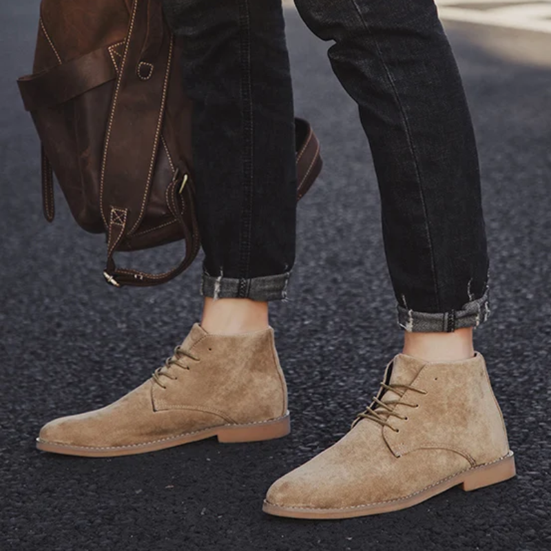 Hommes - bottines élégantes - Bottes en daim de haute qualité pour hommes