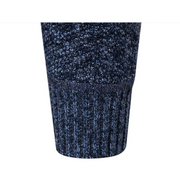 Hommes - Cardigan rayé en maille - Col montant confortable - Vêtement tendance pour un style décontracté