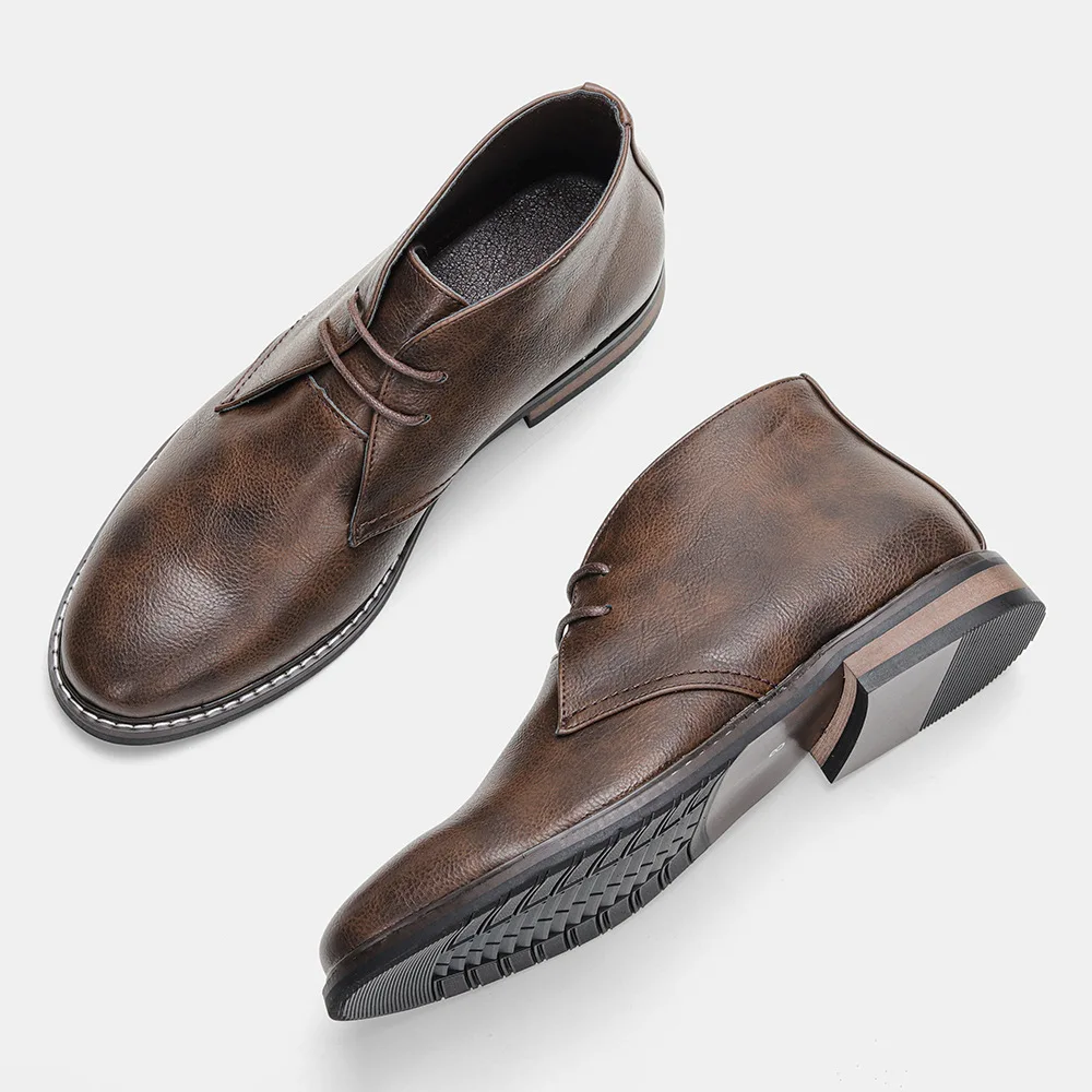 Hommes - Bottes en cuir - Bottines intemporelles élégantes - Chaussures tendance pour toutes les occasions