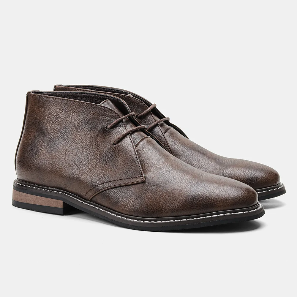 Hommes - Bottes en cuir - Bottines intemporelles élégantes - Chaussures tendance pour toutes les occasions