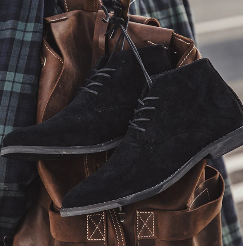 Hommes - bottines élégantes - Bottes en daim de haute qualité pour hommes