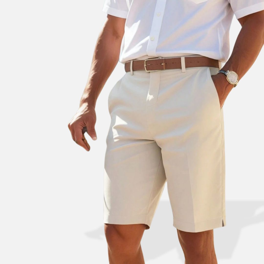 Hommes - Short d'été classique - Pantalon décontracté en coton respirant - Confort et style pour l'été