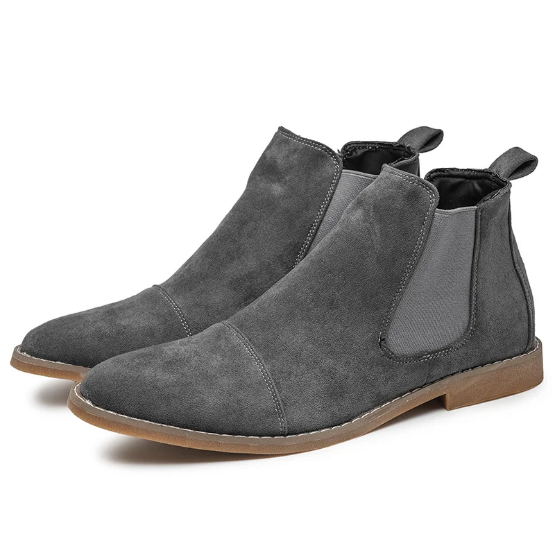 Hommes - bottines élégantes - Bottes en daim de haute qualité pour hommes