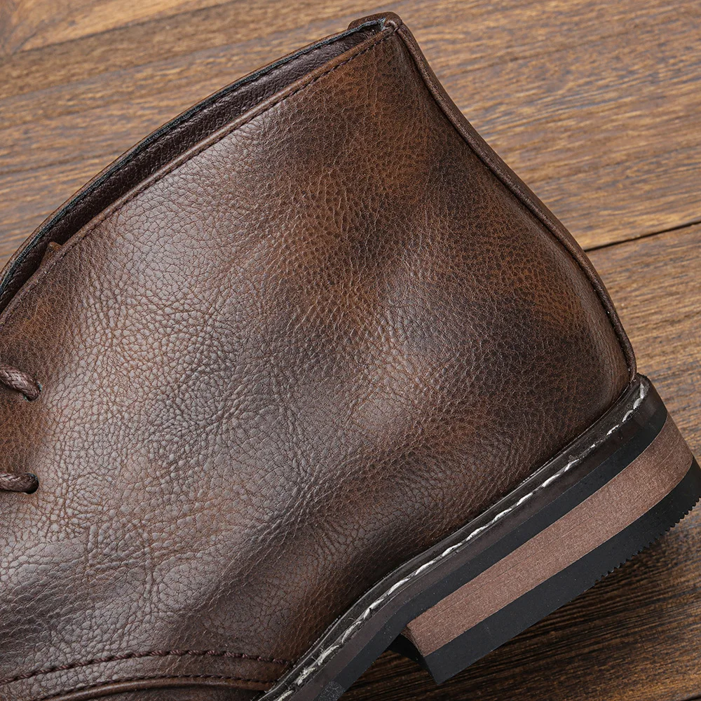 Hommes - Bottes en cuir - Bottines intemporelles élégantes - Chaussures tendance pour toutes les occasions