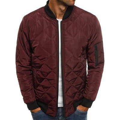 Hommes - Blouson bombardier léger - Tissu durable - Matelassé confort - Veste tendance pour un style décontracté