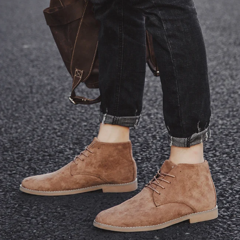 Hommes - bottines élégantes - Bottes en daim de haute qualité pour hommes