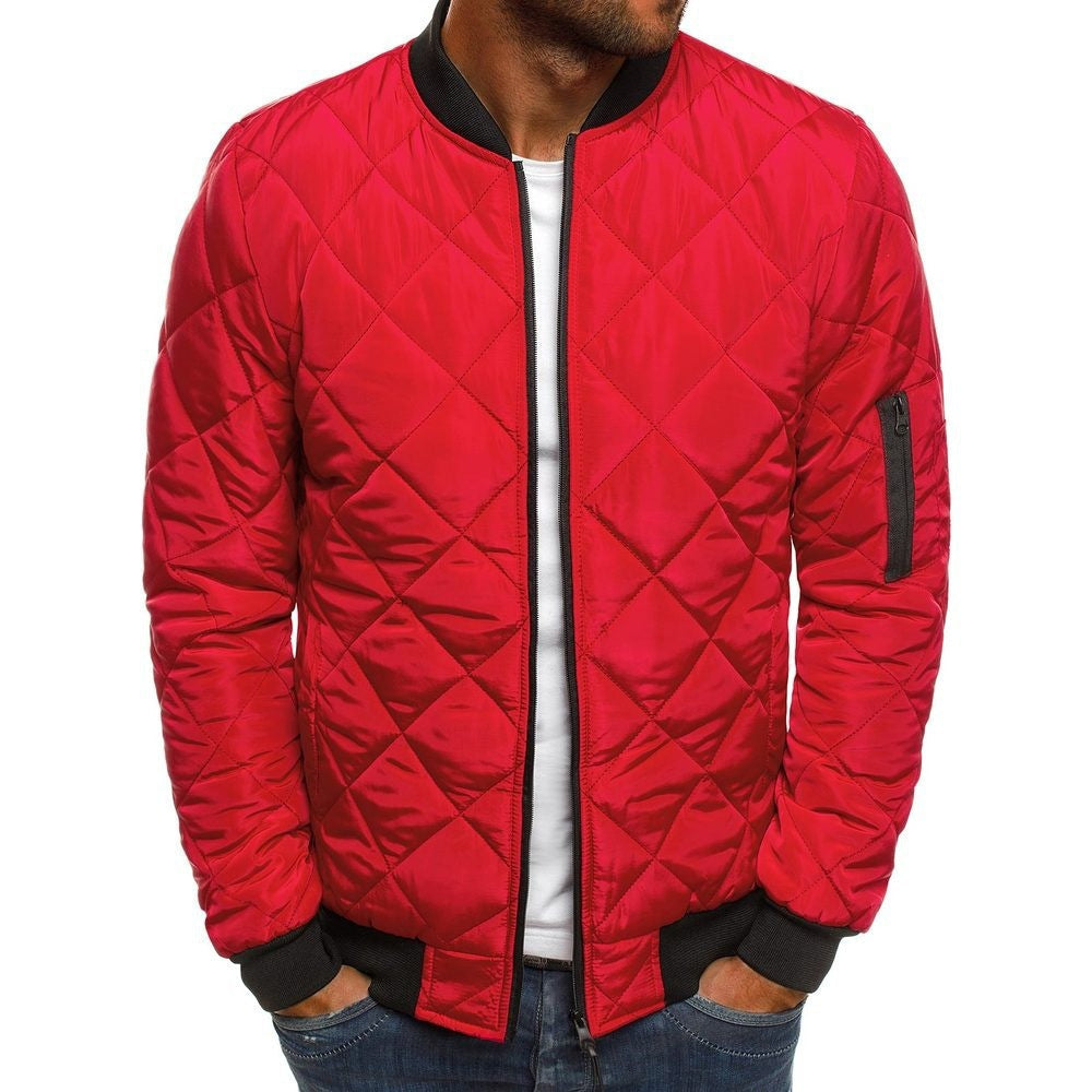 Hommes - Blouson bombardier léger - Tissu durable - Matelassé confort - Veste tendance pour un style décontracté