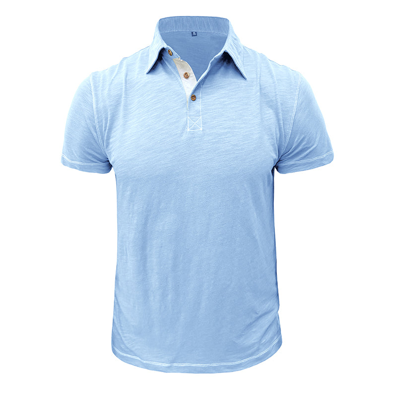 Hommes - Polo - Mélange de coton doux - Tenue décontractée élégante