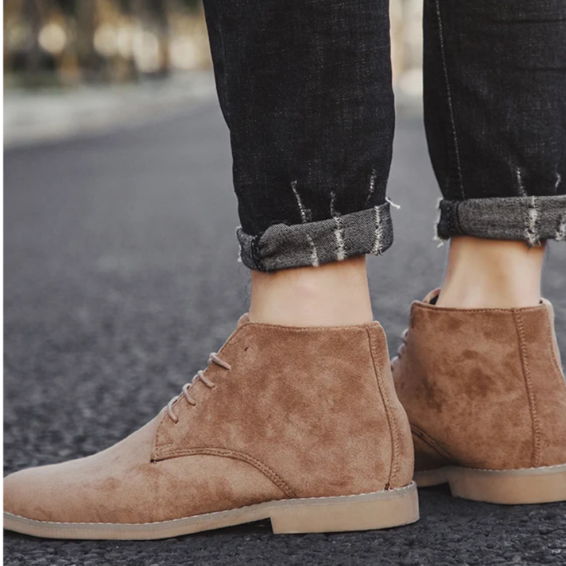 Hommes - bottines élégantes - Bottes en daim de haute qualité pour hommes