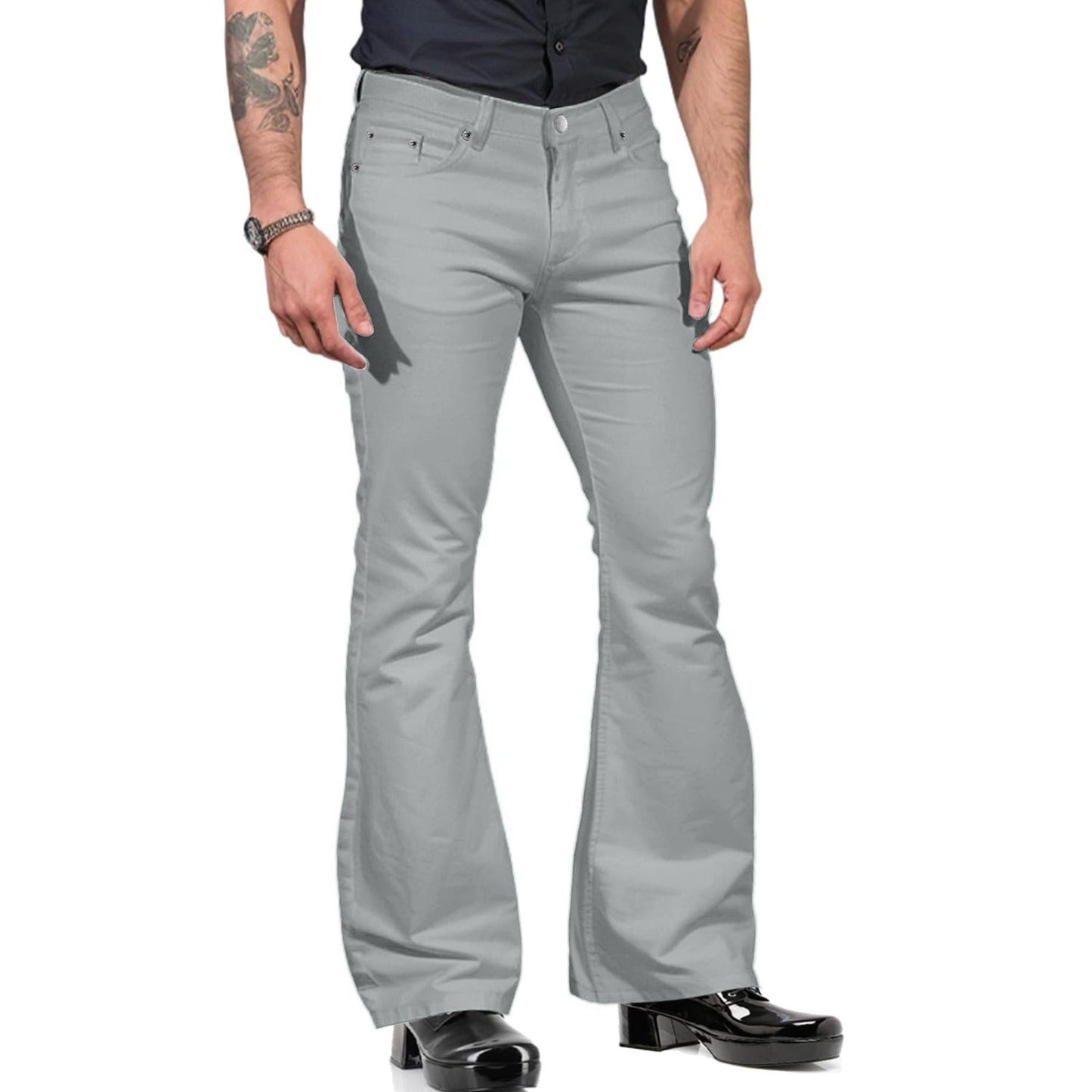 Homme - Pantalon de frappe rétro - Coton - Confortable et stylé - Idéal pour un look décontracté