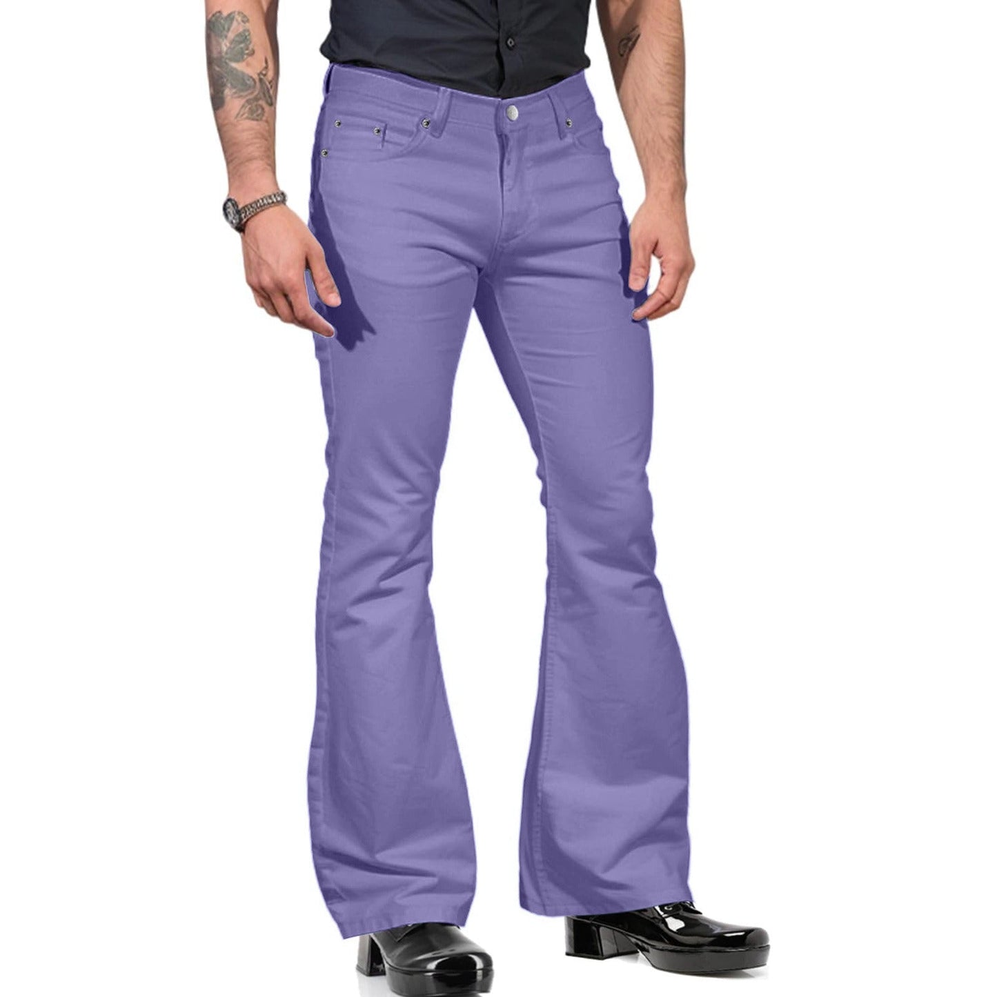 Homme - Pantalon de frappe rétro - Coton - Confortable et stylé - Idéal pour un look décontracté