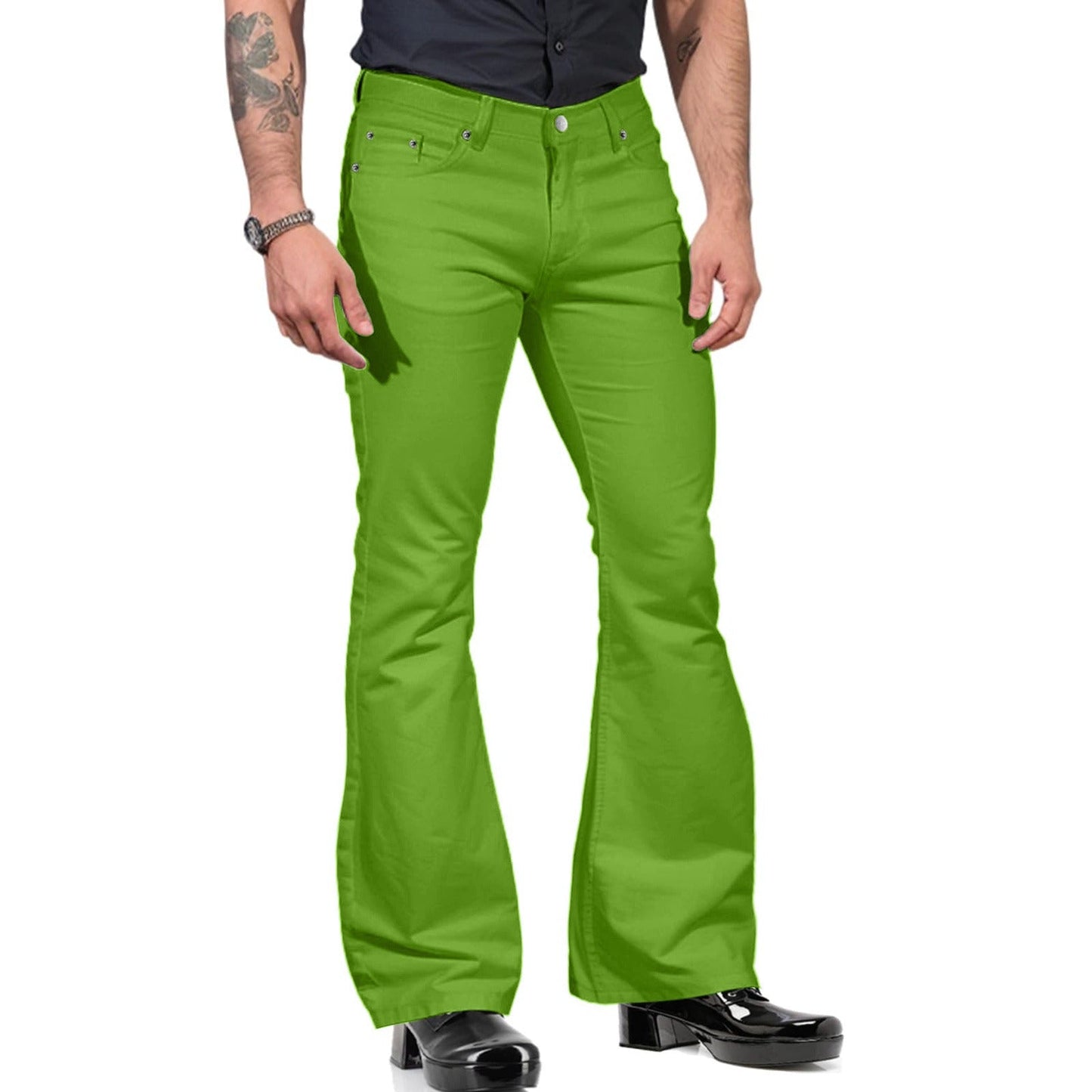 Homme - Pantalon de frappe rétro - Coton - Confortable et stylé - Idéal pour un look décontracté
