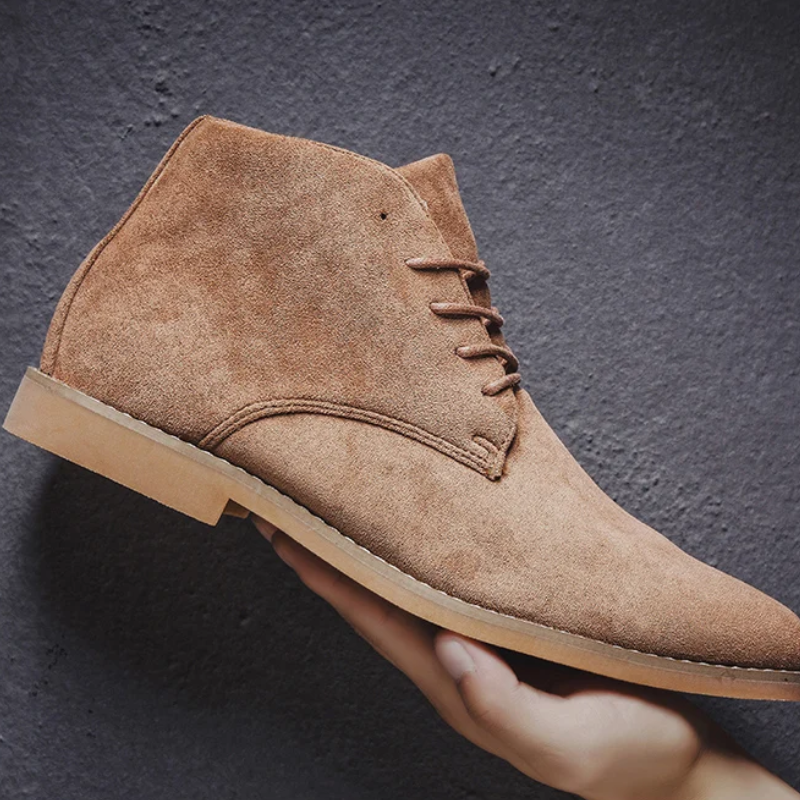 Hommes - bottines élégantes - Bottes en daim de haute qualité pour hommes