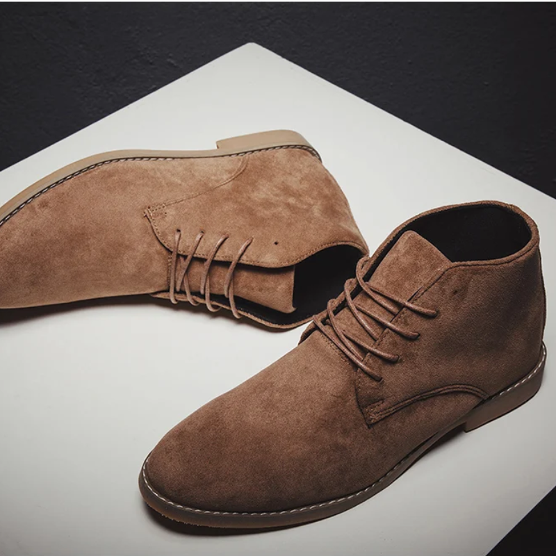 Hommes - bottines élégantes - Bottes en daim de haute qualité pour hommes