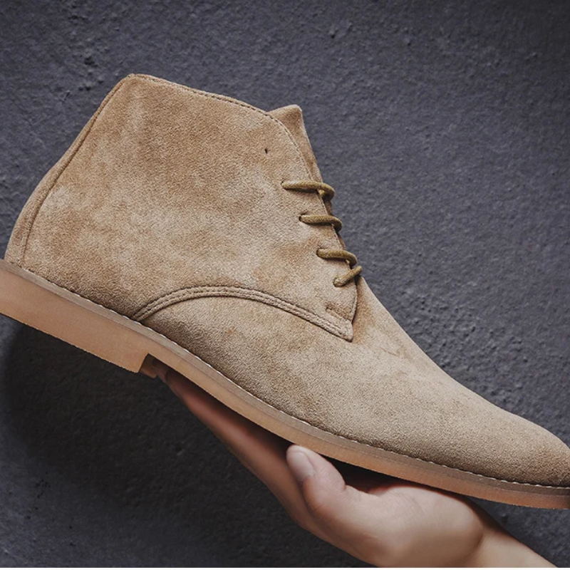 Hommes - bottines élégantes - Bottes en daim de haute qualité pour hommes