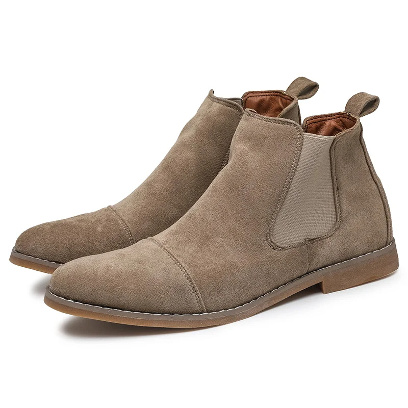 Hommes - bottines élégantes - Bottes en daim de haute qualité pour hommes