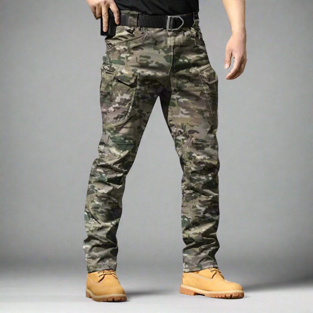 Homme - Pantalon Cargo Multipoches Camouflage - Confortable et Pratique - Mode Outdoor