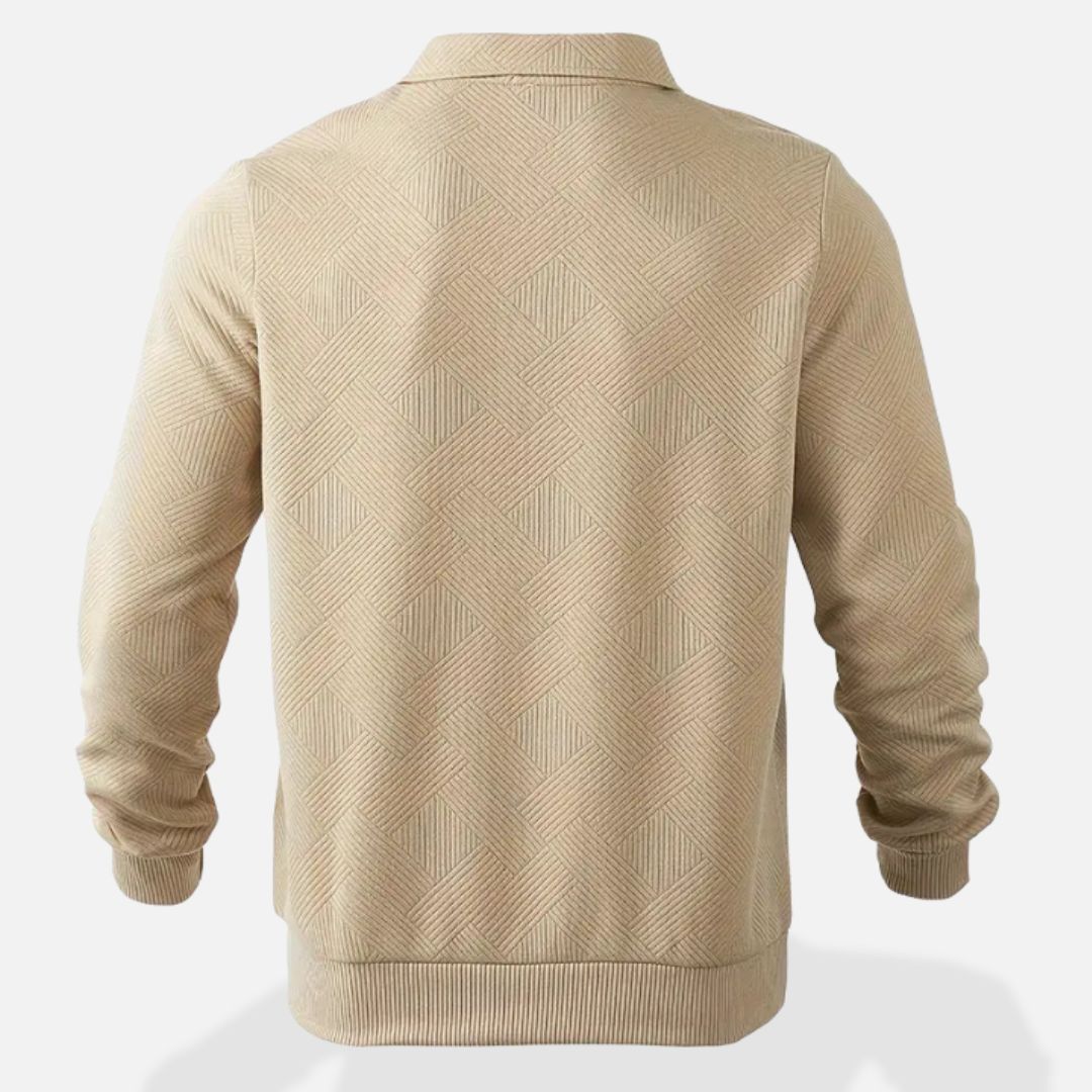 Hommes - Pull à demi-fermeture éclair - Tricot doux et décontracté - Confortable et stylé