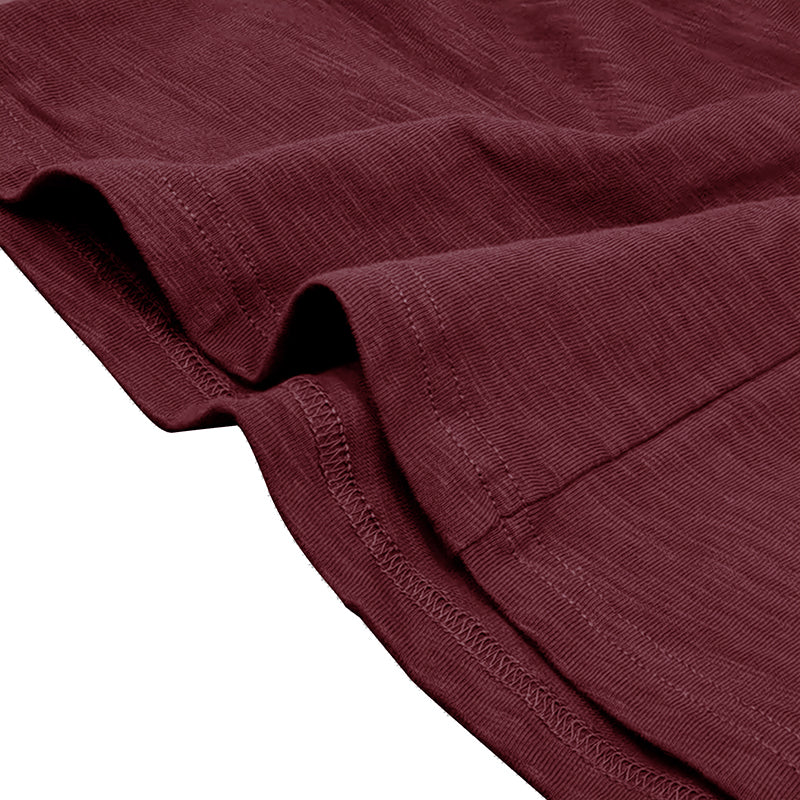Hommes - Henley à manches longues - Coton doux - Chemise décontractée confortable pour tous les jours