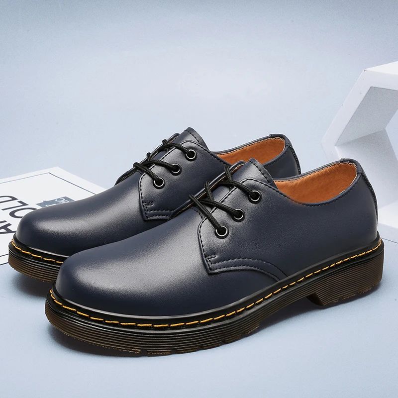 Hommes - Chaussures d'Oxford Élégantes - Cuir Lisse - Lacets Classiques - Style Sophistiqué