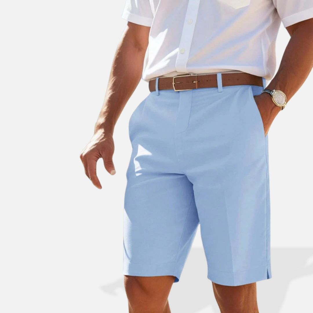 Hommes - Short d'été classique - Pantalon décontracté en coton respirant - Confort et style pour l'été