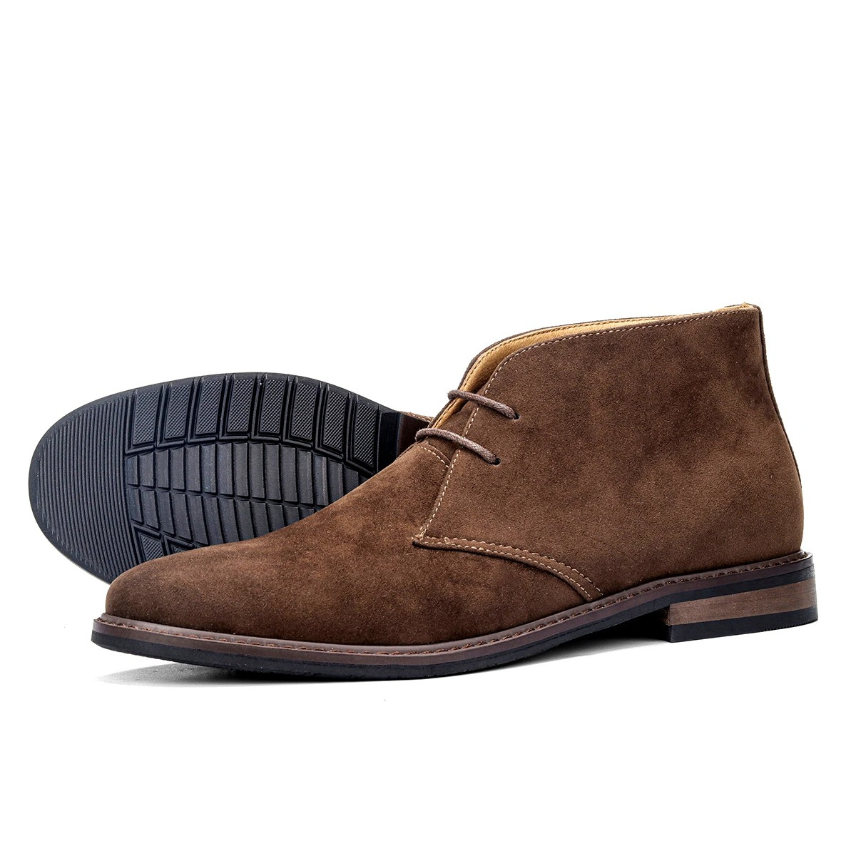 Chaussures d'hiver pour hommes - Bottes en daim élégantes et confortables - Style intemporel idéal pour l'hiver