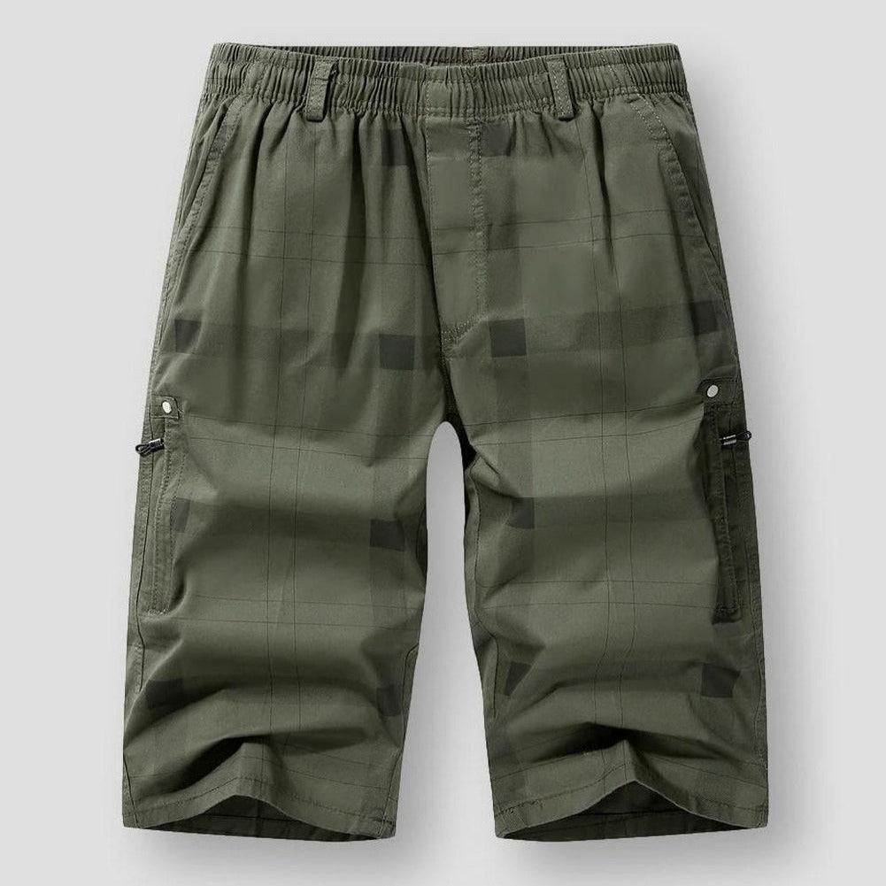 Hommes - Short cargo à carreaux - Tissu léger - Style décontracté - Parfait pour un look tendance