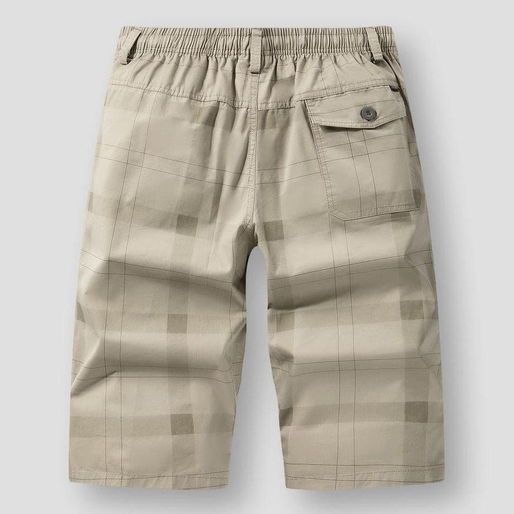 Hommes - Short cargo à carreaux - Tissu léger - Style décontracté - Parfait pour un look tendance