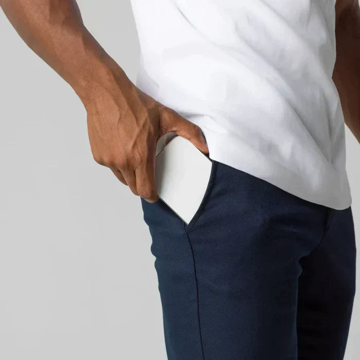 Hommes - Pantalon Chino pour - Twill de Coton Confortable - Vêtements Décontractés Élégants pour Quotidien