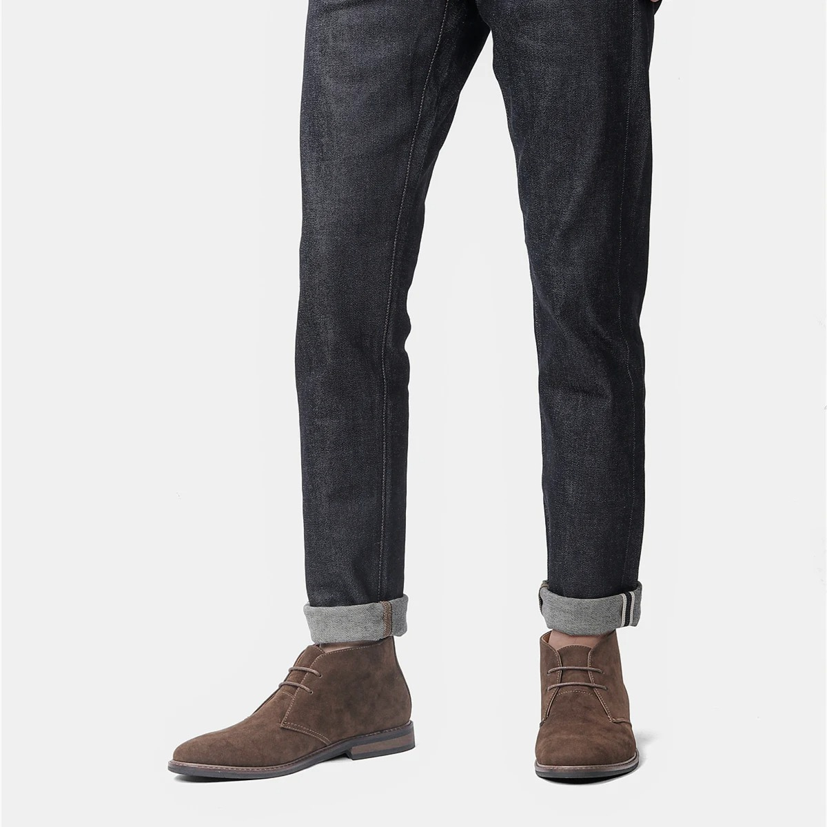 Chaussures d'hiver pour hommes - Bottes en daim élégantes et confortables - Style intemporel idéal pour l'hiver
