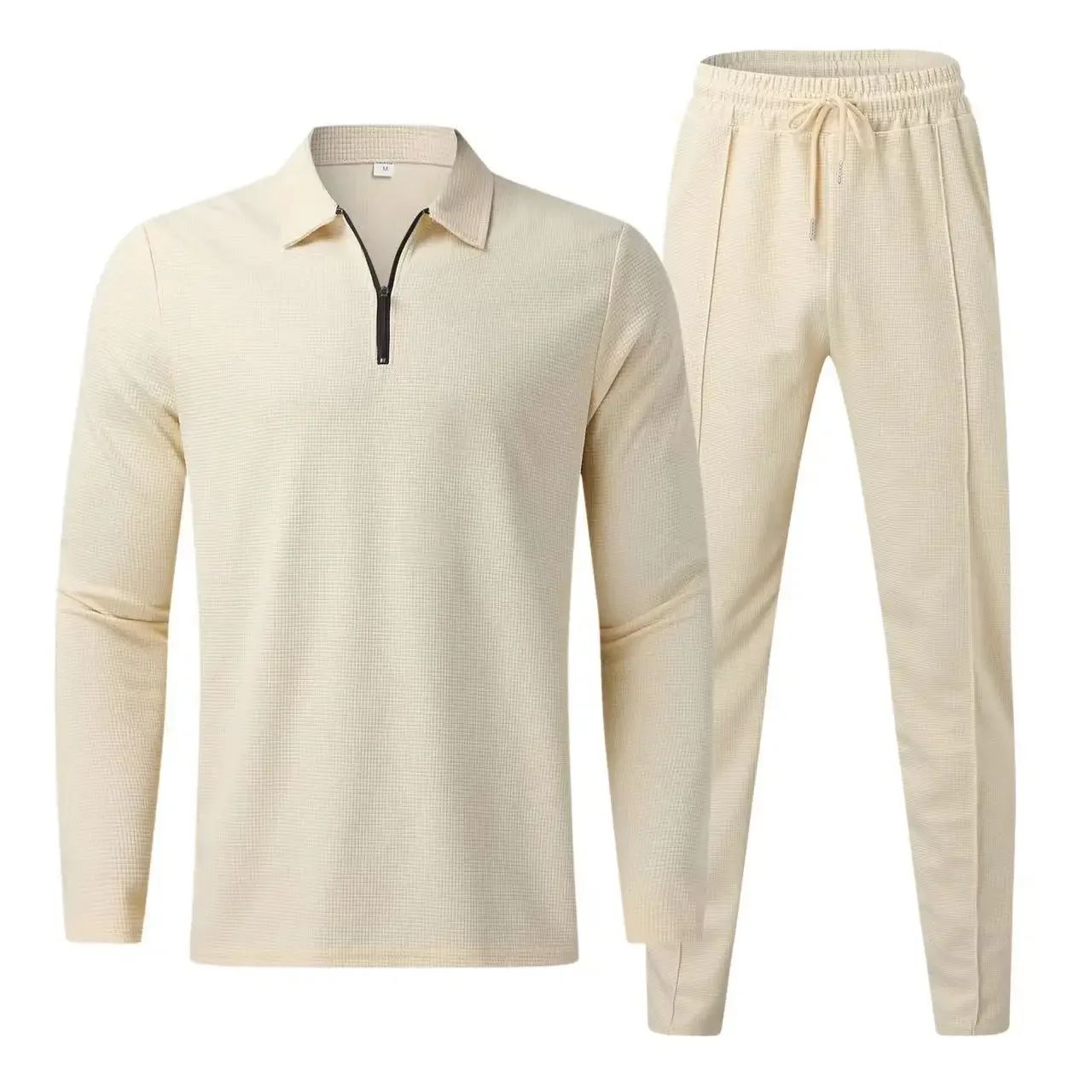 Hommes - Ensemble zippé élégant - Tissu confortable et polyvalent - Tenue parfaite pour toutes les occasions