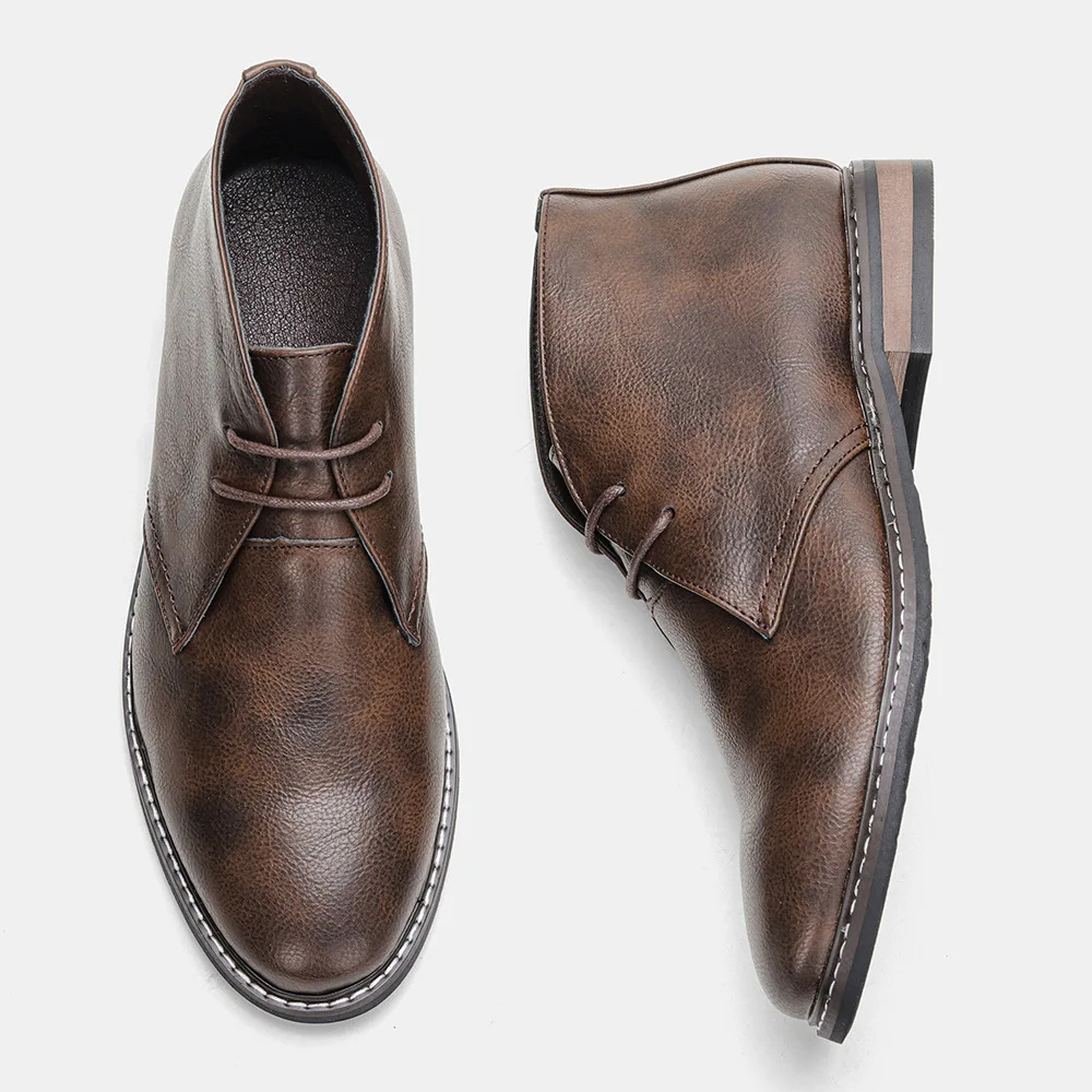 Hommes - Bottes en cuir - Bottines intemporelles élégantes - Chaussures tendance pour toutes les occasions