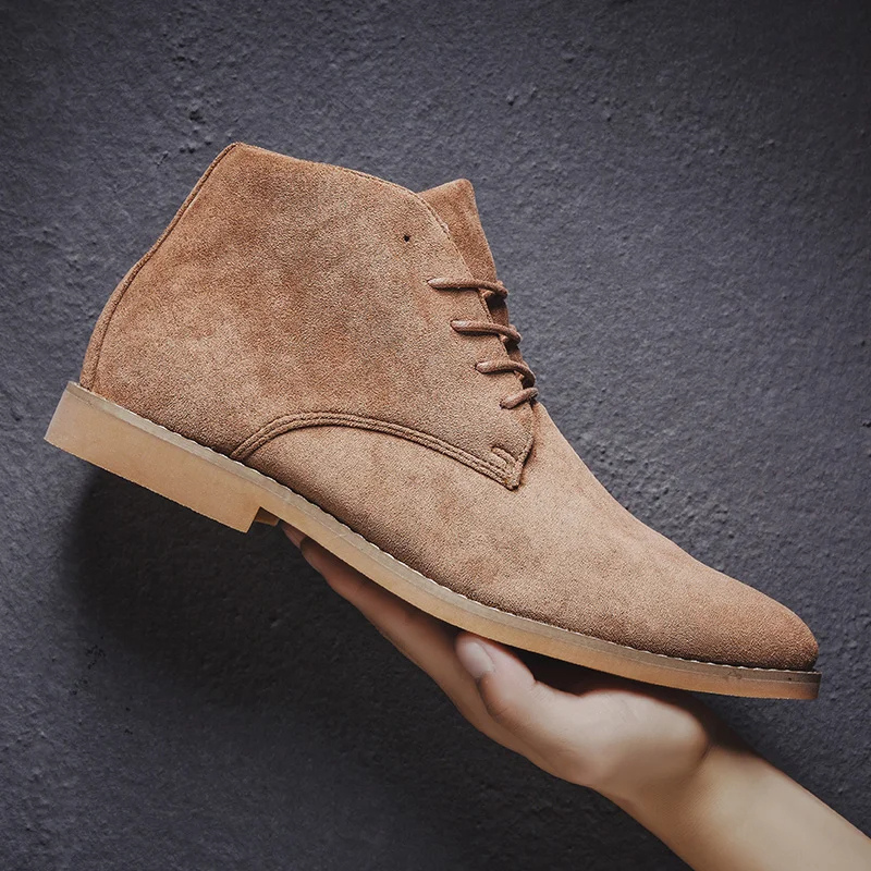 Hommes - bottines élégantes - Bottes en daim de haute qualité pour hommes