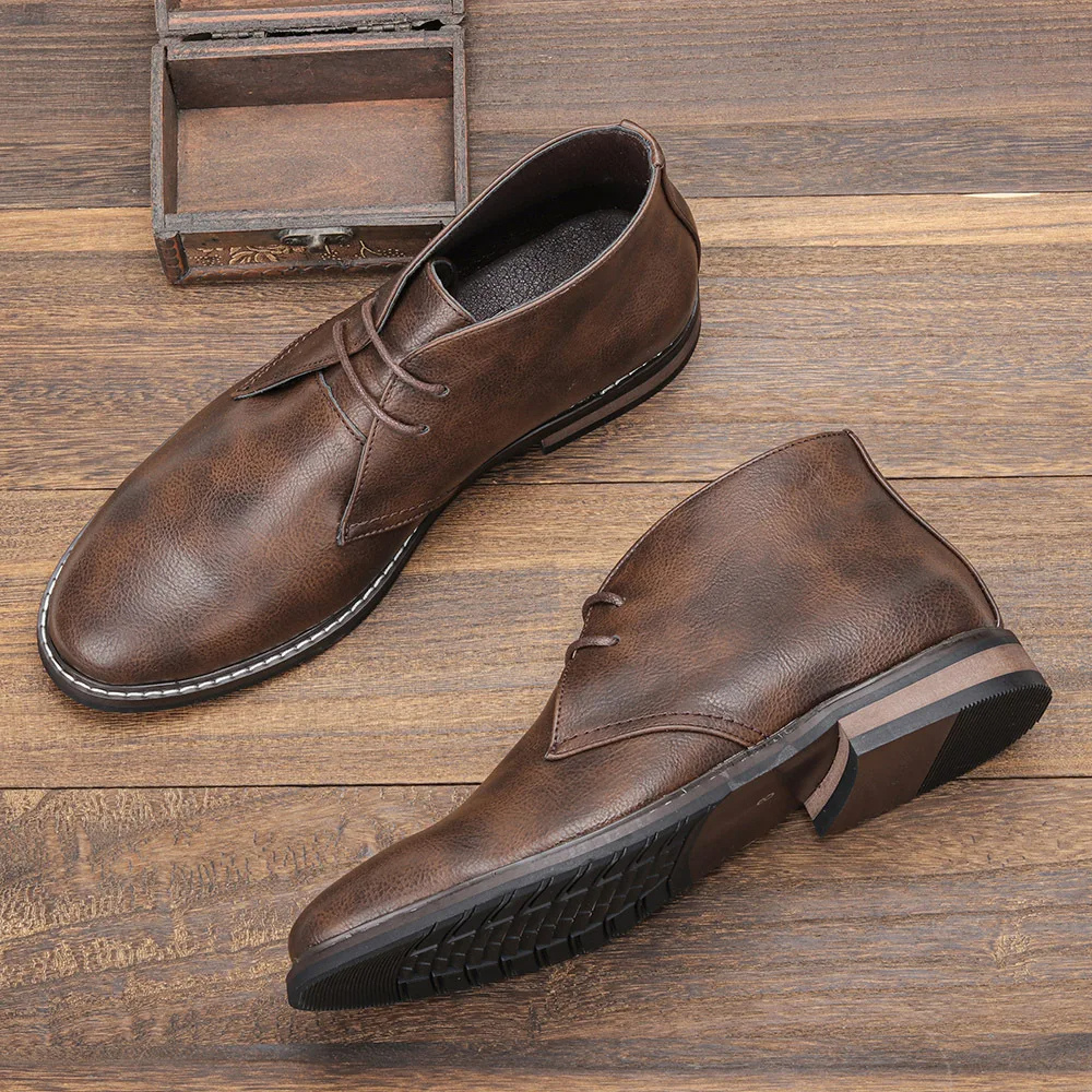 Hommes - Bottes en cuir - Bottines intemporelles élégantes - Chaussures tendance pour toutes les occasions