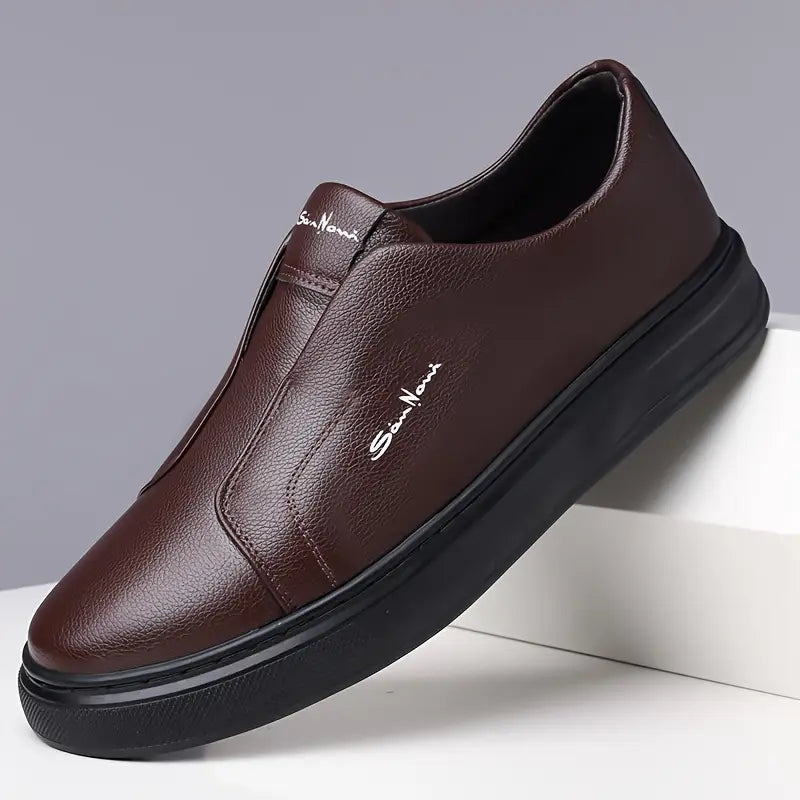 Hommes - Baskets à enfiler en toile - Cuir - Chaussures décontractées confortables pour un style décontracté