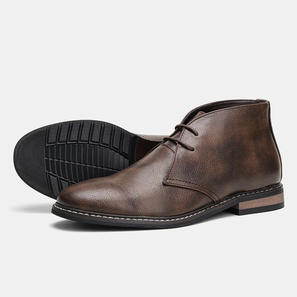 Hommes - Bottes en cuir - Bottines intemporelles élégantes - Chaussures tendance pour toutes les occasions