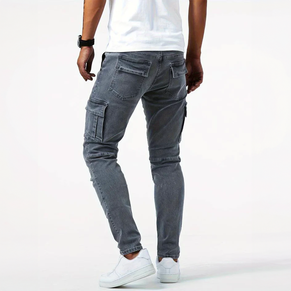 Hommes - Jean cargo extensible - Tissu de haute qualité, style polyvalent - Tenue décontractée pour toutes les occasions