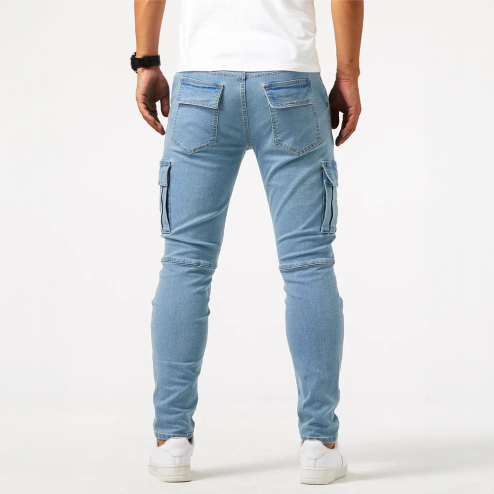 Hommes - Jean cargo extensible - Tissu de haute qualité, style polyvalent - Tenue décontractée pour toutes les occasions