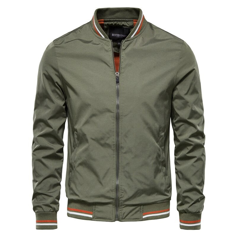 Hommes - Blouson bombardier cintré - Matériaux de qualité - Vêtement d'extérieur élégant - Mode tendance été