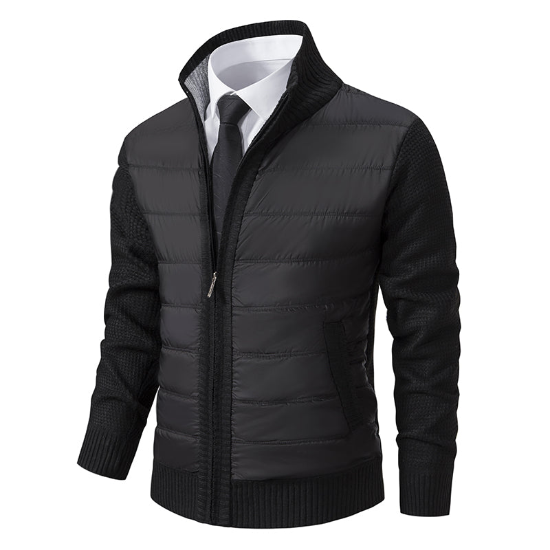 Hommes - Cardigan d'hiver en tricot - Maille douce - Zippé - Confortable et élégant pour les journées froides