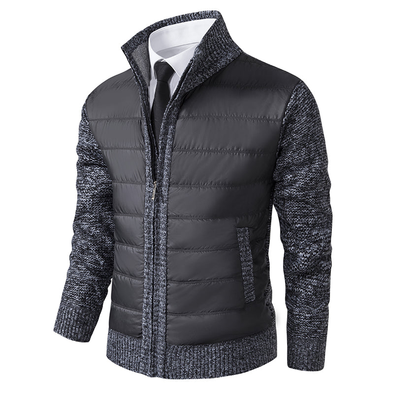 Hommes - Cardigan d'hiver en tricot - Maille douce - Zippé - Confortable et élégant pour les journées froides