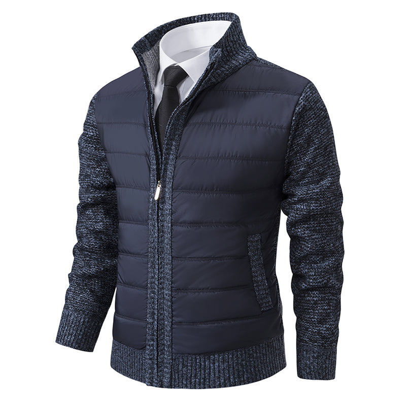 Hommes - Cardigan d'hiver en tricot - Maille douce - Zippé - Confortable et élégant pour les journées froides