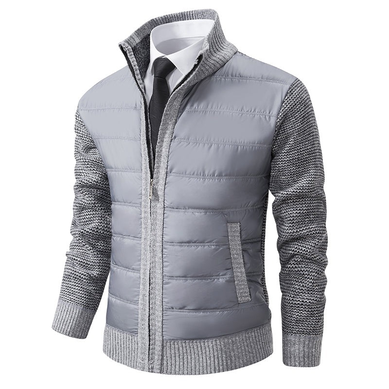 Hommes - Cardigan d'hiver en tricot - Maille douce - Zippé - Confortable et élégant pour les journées froides