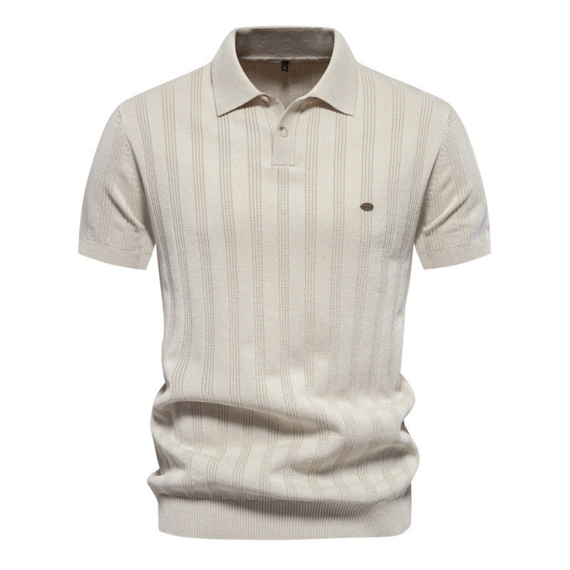 Hommes - Polo Élégant - Mélange de Coton Confortable - Style Décontracté à la Mode