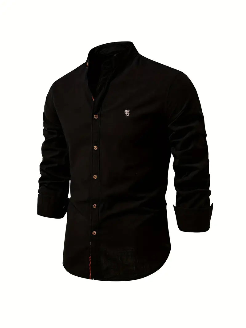 Hommes - Chemise à manches longues - Tissu léger - Boutons élégants - Idéale pour tenues décontractées ou habillées